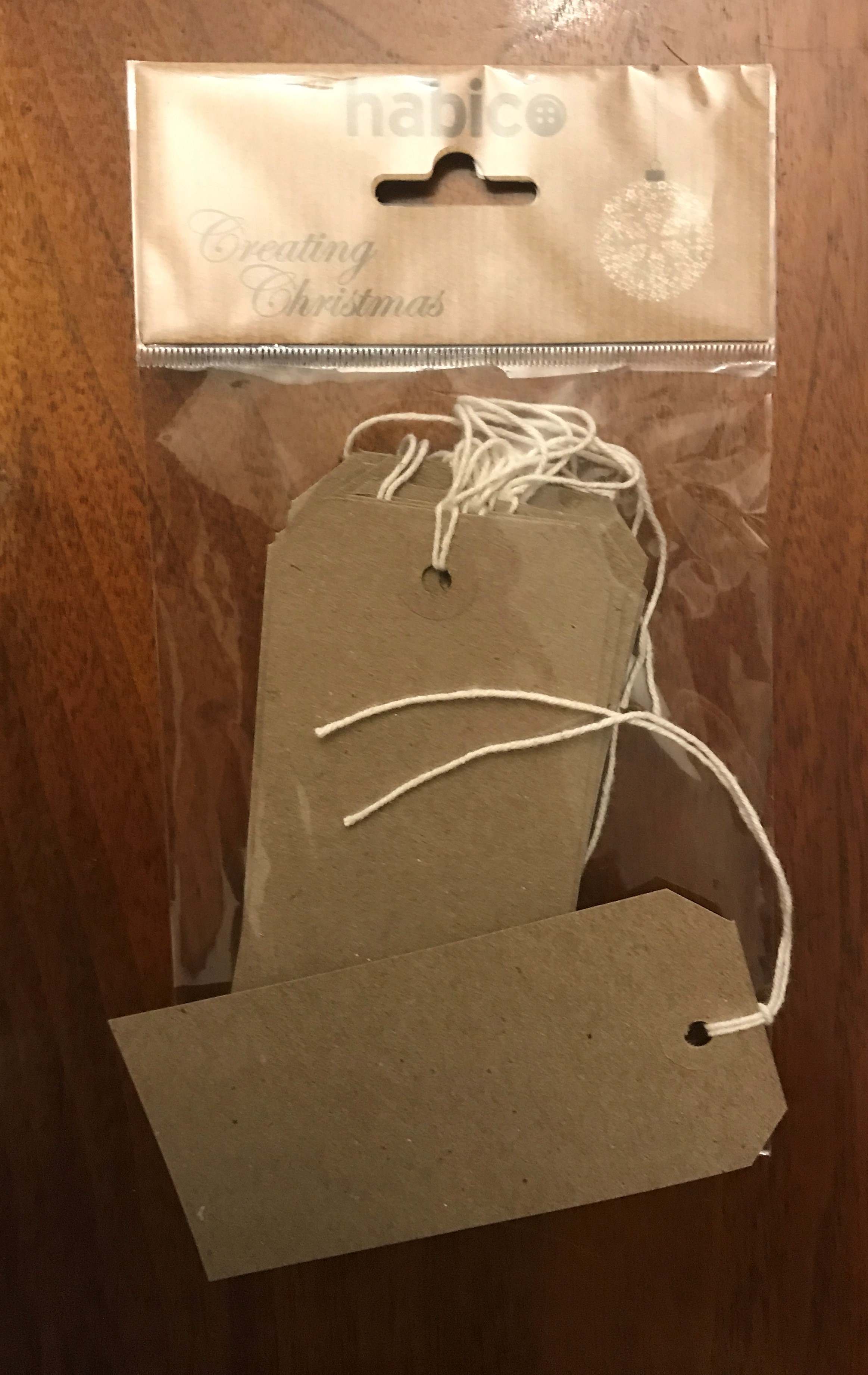 habico Gift Tags in NATURAL
